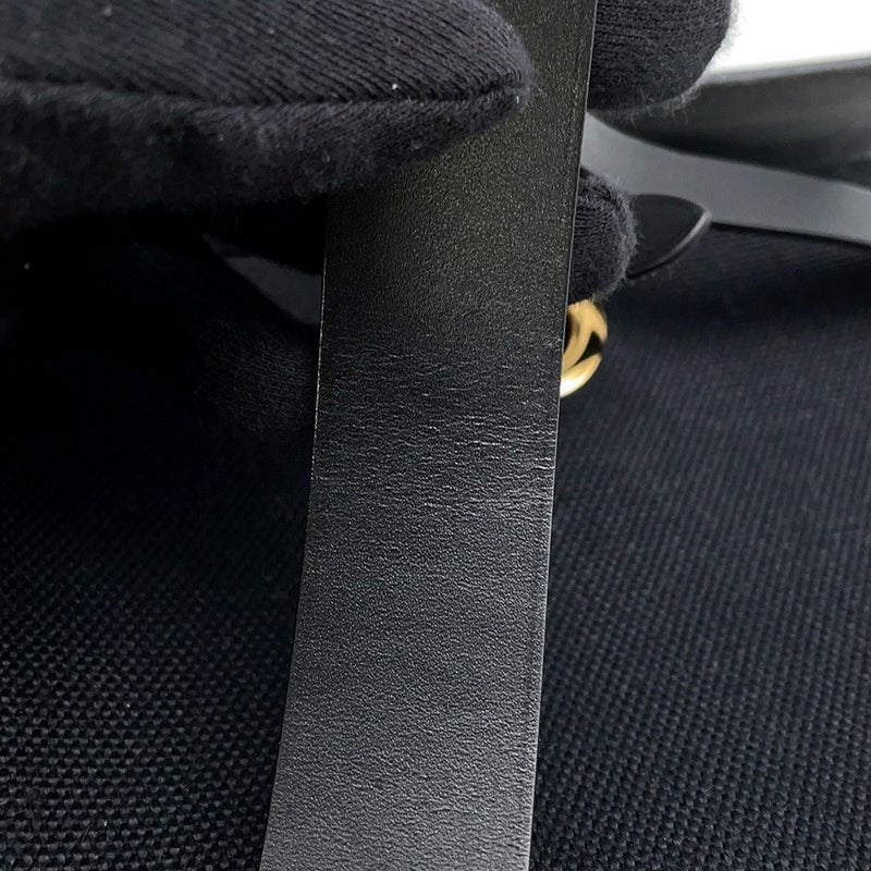 エルメス ショルダーバッグ エールバッグジップ ミニ ブラック/シルバー金具 トワルミリタリー/ヴァッシュハンター K刻印 黒