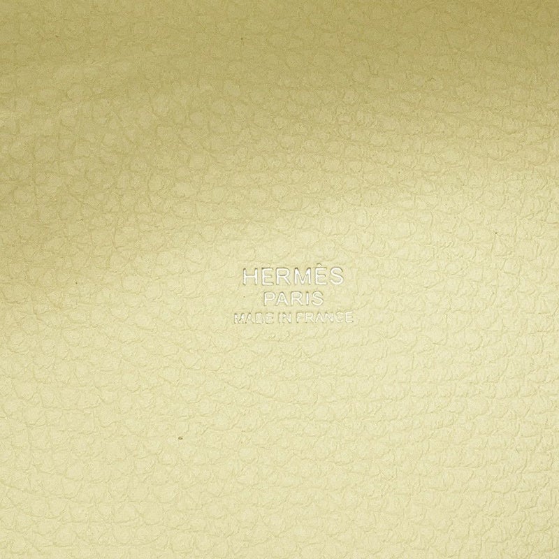 エルメス ピコタンロックPM エクラ ジョーヌミルトン/ヴェールヴェルティゴ/シルバー金具 トリヨンクレマンス W刻印