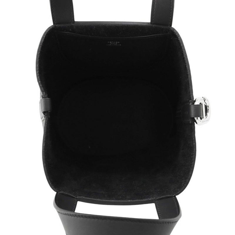エルメス トートバッグ インザループ 18 ブラック/シルバー金具 トリヨンクレマンス/スイフト K刻印 黒