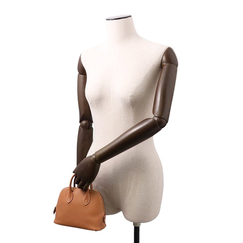 エルメス ボリード1923 ミニ ゴールド/ゴールド金具 エバーカラー K刻印 2wayショルダー