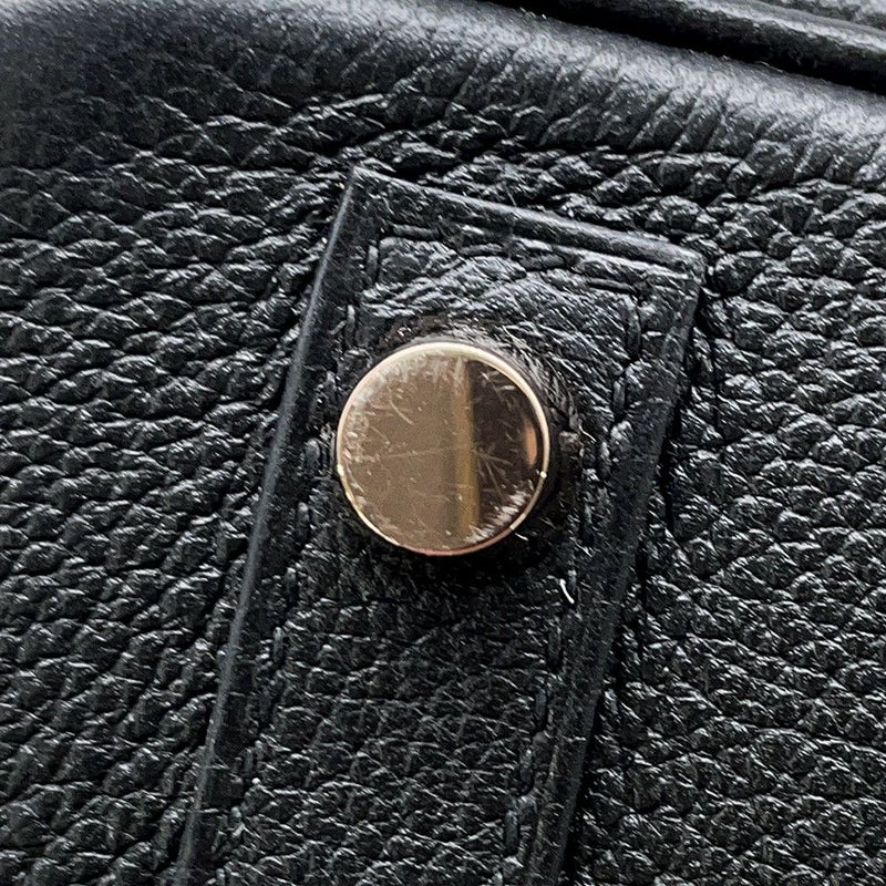 エルメス バーキン25 ブラック/ピンクゴールド金具 ニロティカス/トリヨンノビーヨ D刻印 HERMES Birkin ハンドバッグ 黒