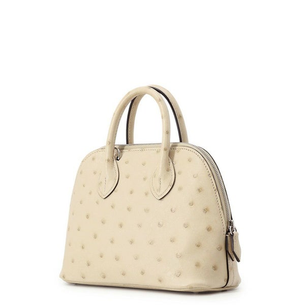 エルメス ボリード1923 ミニ パーシュマン/シルバー金具 オーストリッチ U刻印 HERMES 2wayショルダー