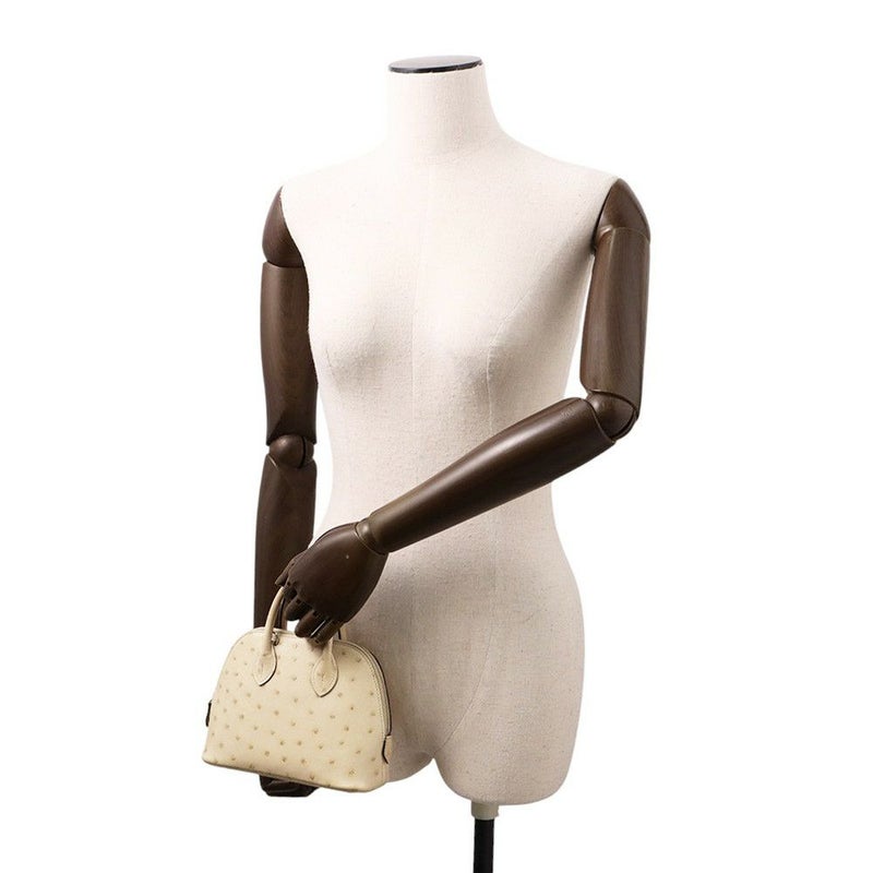 エルメス ボリード1923 ミニ パーシュマン/シルバー金具 オーストリッチ U刻印 HERMES 2wayショルダー