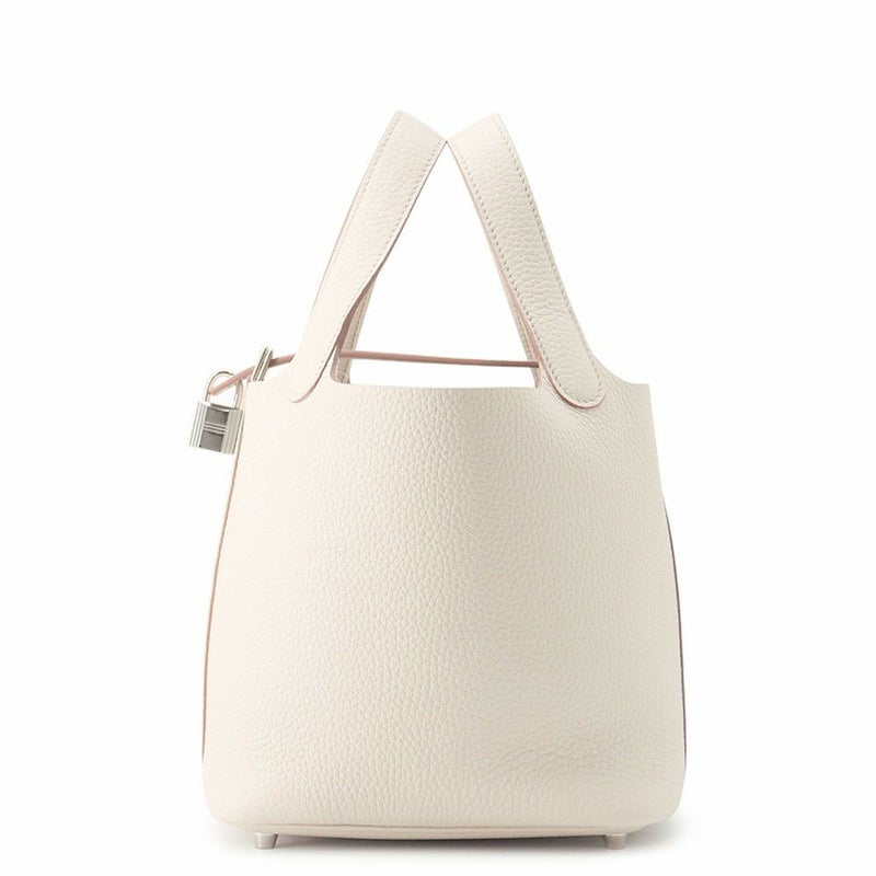 エルメス ハンドバッグ ピコタンロックPM ベトン/シルバー金具 トリヨンクレマンス K刻印