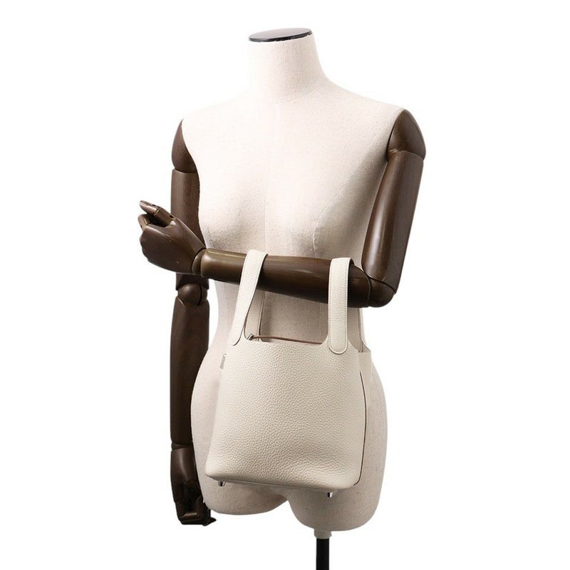 エルメス ハンドバッグ ピコタンロックPM ベトン/シルバー金具 トリヨンクレマンス K刻印