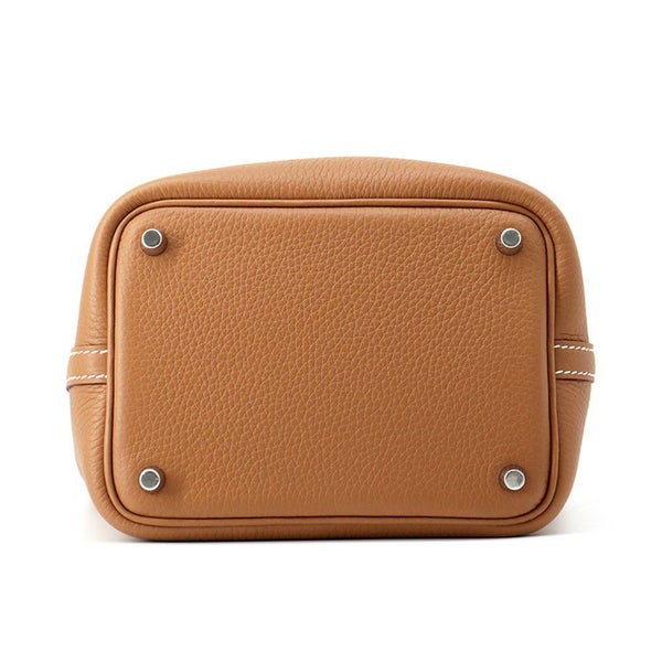 エルメス ハンドバッグ ピコタンロックPM ゴールド/シルバー金具 トリヨンクレマンス K刻印