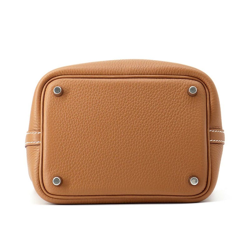 エルメス ハンドバッグ ピコタンロックPM ゴールド/シルバー金具 トリヨンクレマンス K刻印