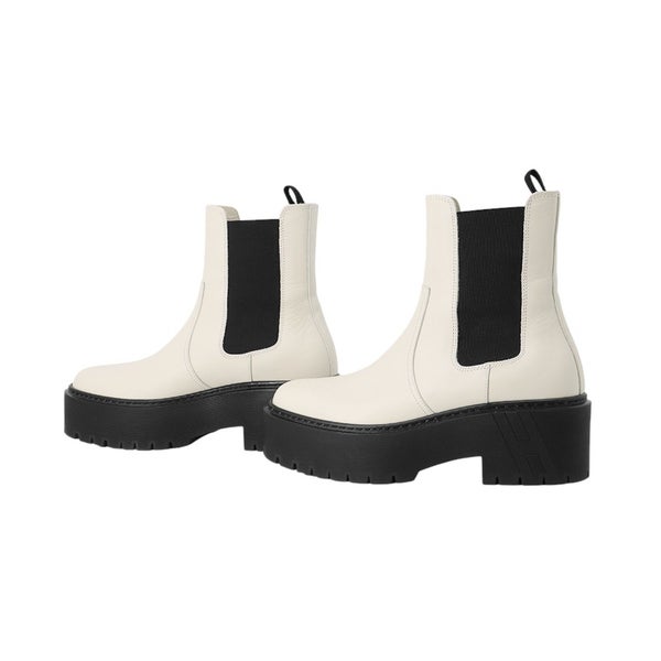 エルメス ブーツ ハロウ サイドゴア レザー レディースサイズ37 HERMES 靴 ショートブーツ