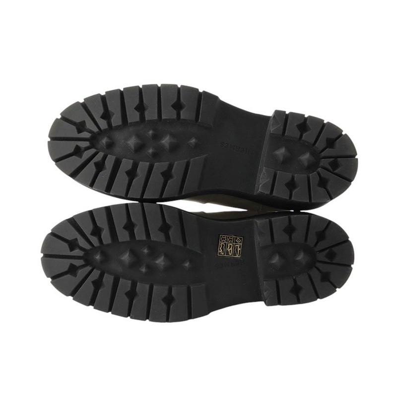 エルメス ブーツ ハロウ サイドゴア レザー レディースサイズ37 HERMES 靴 ショートブーツ