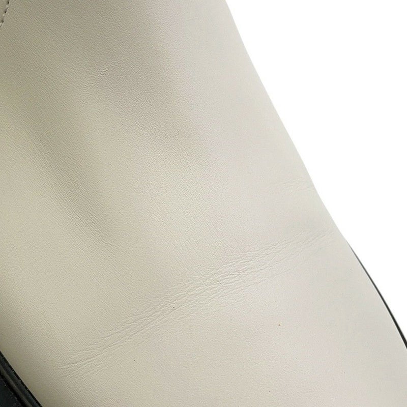 エルメス ブーツ ハロウ サイドゴア レザー レディースサイズ37 HERMES 靴 ショートブーツ