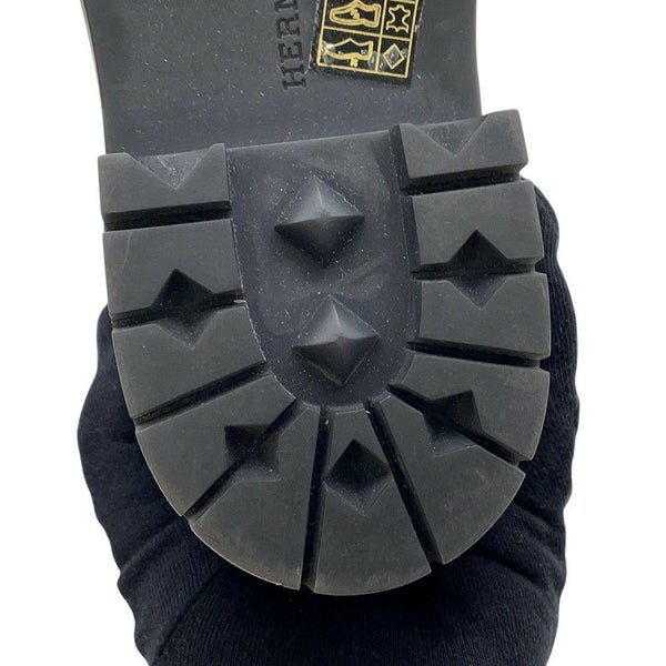 エルメス ブーツ ハロウ サイドゴア レザー レディースサイズ37 HERMES 靴 ショートブーツ