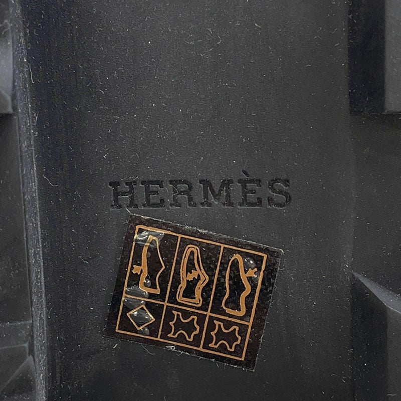 エルメス ブーツ ハロウ サイドゴア レザー レディースサイズ37 HERMES 靴 ショートブーツ