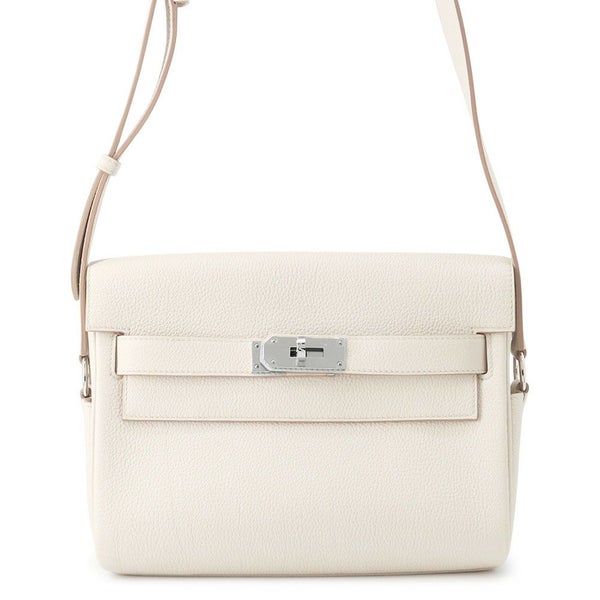 エルメス ケリーメッセンジャーPM ベトン/シルバー金具 エバーカラー K刻印 HERMES バッグ メンズ