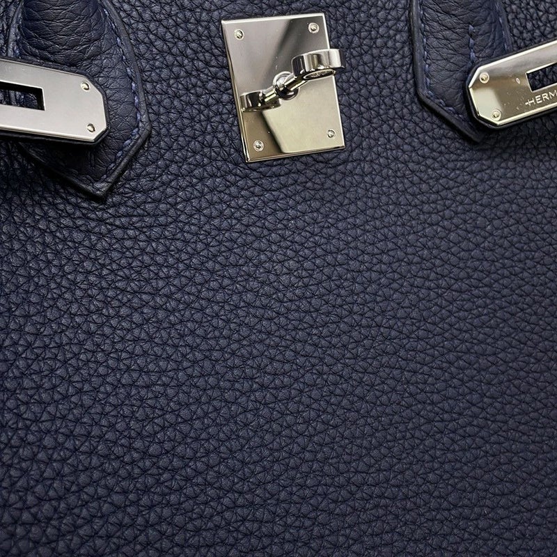 エルメス バーキン30 ブルーニュイ/シルバー金具 トゴ Y刻印 HERMES Birkin ハンドバッグ