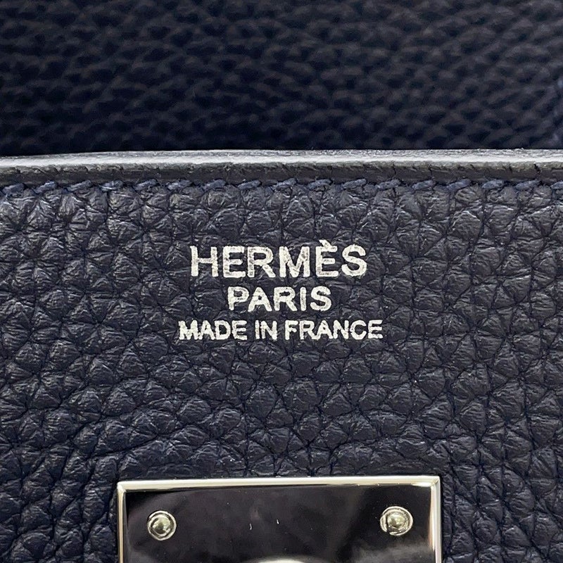 エルメス バーキン30 ブルーニュイ/シルバー金具 トゴ Y刻印 HERMES Birkin ハンドバッグ