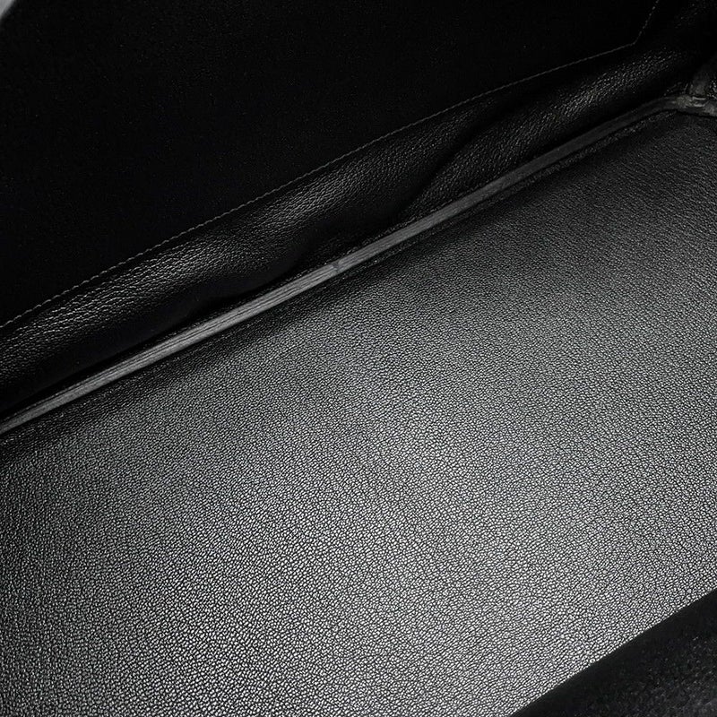 エルメス バーキン40 ブラック/シルバー金具 トゴ U刻印 HERMES Birkin ハンドバッグ 黒