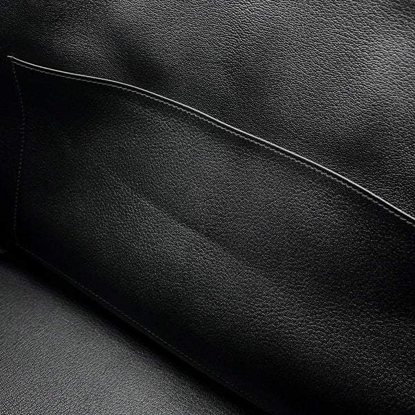 エルメス バーキン40 ブラック/シルバー金具 トゴ U刻印 HERMES Birkin ハンドバッグ 黒