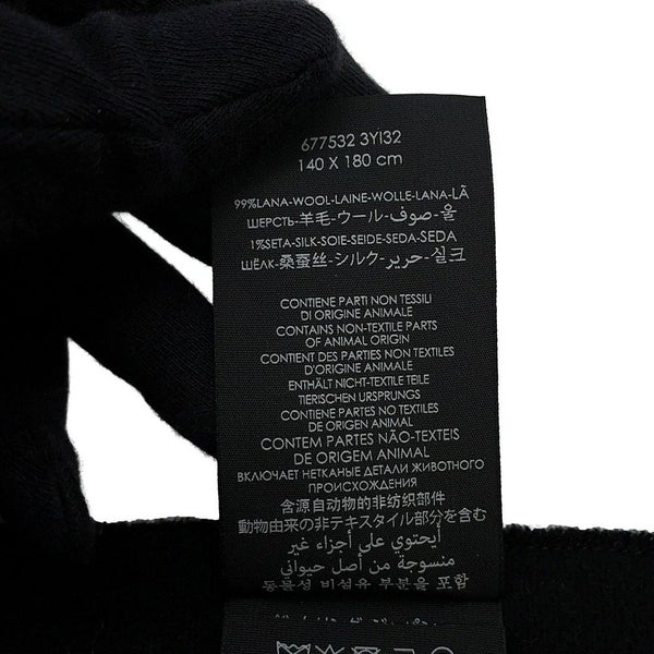 サンローランパリ ブランケット リヴ ドロワ エクスクルーシブ  ウール シルク 677532 SAINT LAURENT PARIS ひざ掛け