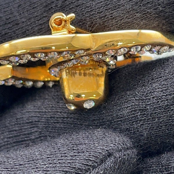 シャネル ブローチ ターンロック ココマーク ラインストーン 97P CHANEL アクセサリー