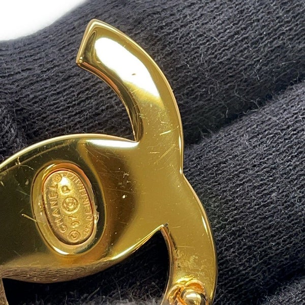 シャネル ブローチ ターンロック ココマーク ラインストーン 97P CHANEL アクセサリー
