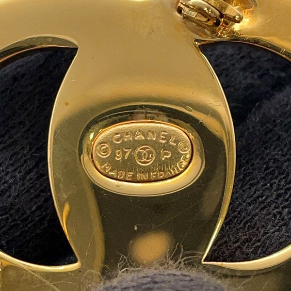 シャネル ブローチ ターンロック ココマーク ラインストーン 97P CHANEL アクセサリー