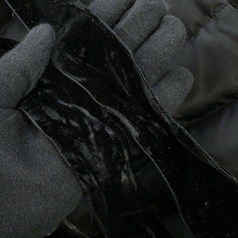 ミュウミュウ ダウンコート フォックスファー ポリエステル レディースサイズ38 MS1353 Miu Miu アウター 黒