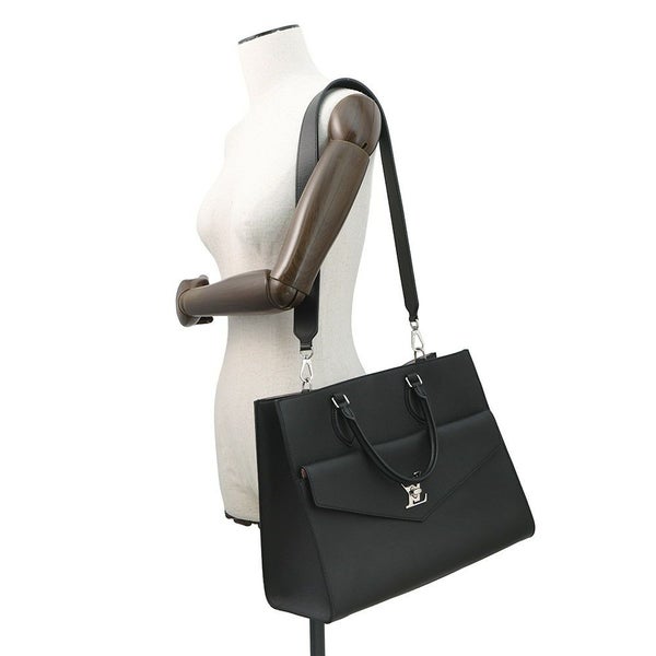 ルイヴィトン ハンドバッグ レザー ロックミー・トート MM M56099 ヴィトン バッグ 2way ショルダーバッグ ブラック 黒