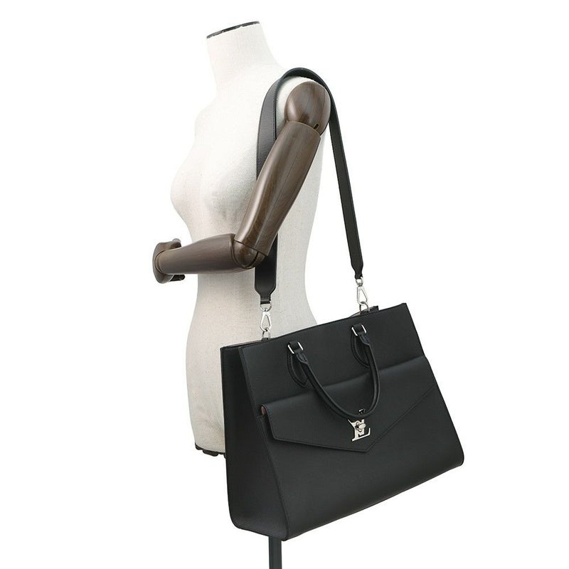 ルイヴィトン ハンドバッグ レザー ロックミー・トート MM M56099 ヴィトン バッグ 2way ショルダーバッグ ブラック 黒