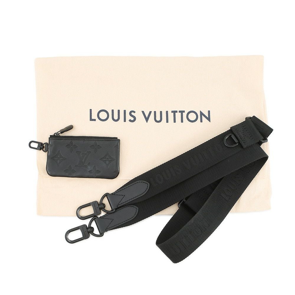 ルイヴィトン LOUIS VUITTON メッセンジャーバッグ モノグラムシャドウ デュオ M69827 ブラック ルイヴィトンシャドウ デュオメッセンジャー 14145 ノワール メンズ