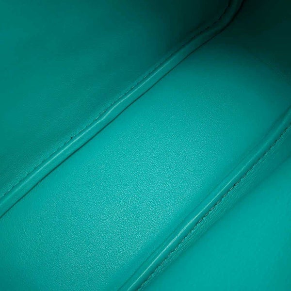 エルメス ハンドバッグ プリュム ミニ ブルーパオン/シルバー金具 スイフト X刻印 HERMES バッグ