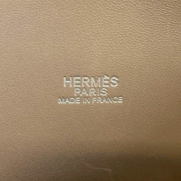 エルメス ハンドバッグ ボリード31 エトゥープ/シルバー金具 シェブルミゾル □J刻印 2wayショルダー