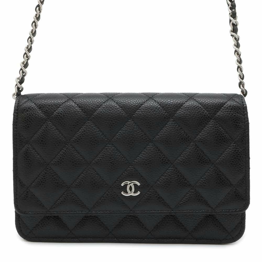 CHANEL ウォレット phoneholder レア！ ブラック 新品同様 BNWT chanel top handle phone holder, black with box, dust bag and