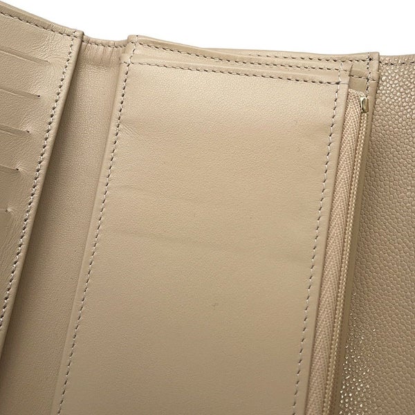 シャネル 三つ折り財布 マトラッセ ココマーク キャビアスキン AP0232 CHANEL 財布