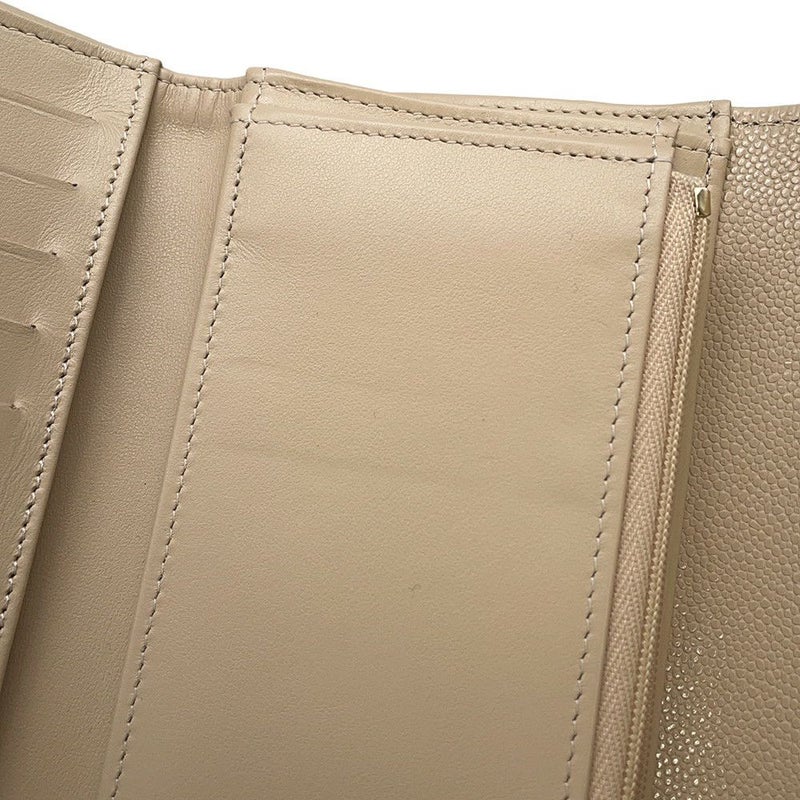 シャネル 三つ折り財布 マトラッセ ココマーク キャビアスキン AP0232 CHANEL 財布