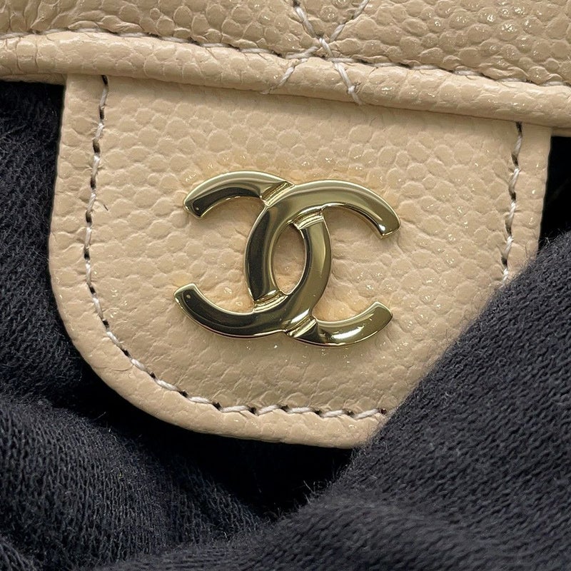 シャネル 三つ折り財布 マトラッセ ココマーク キャビアスキン AP0232 CHANEL 財布