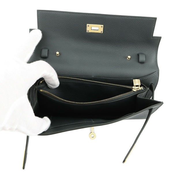 エルメス ケリーウォレット ロング トゥーゴー ヴェールマングローブ/ゴールド金具 エバーカラー K刻印