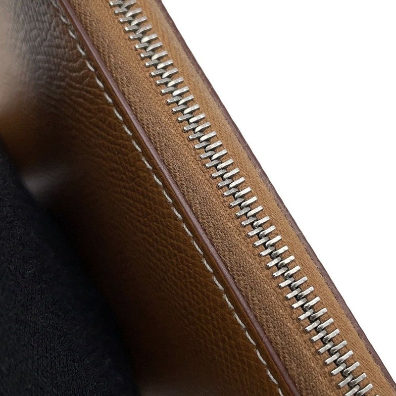 エルメス 長財布 アザップロング シルクイン ゴールド/シルバー金具 エプソン Y刻印 HERMES 財布