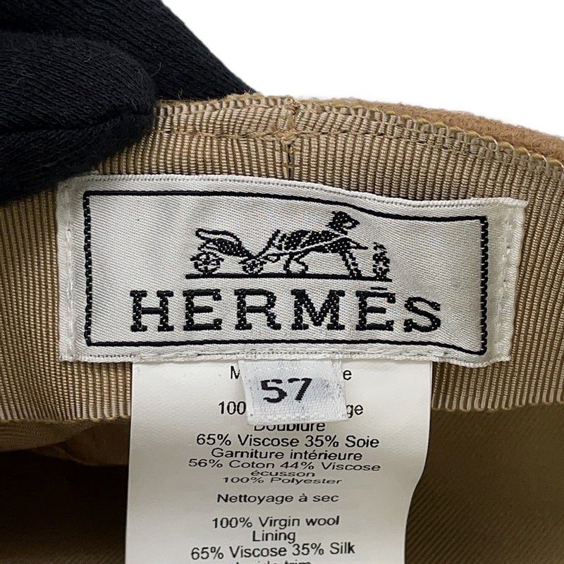 エルメス キャスケット ヴォーバン・セーラー ウール サイズ57 HERMES 帽子