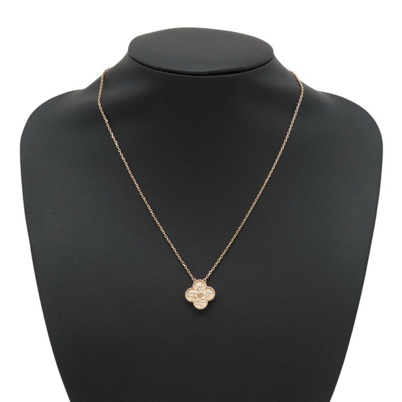 ヴァンクリーフ&アーペル ネックレス ヴィンテージ アルハンブラ ペンダント K18PGピンゴールド Van Cleef & Arpels