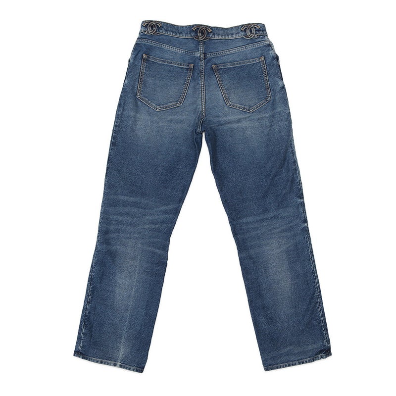 シャネル パンツ ココマーク ウォッシュドデニム コットン レディースサイズ38 P76791 ボトムス