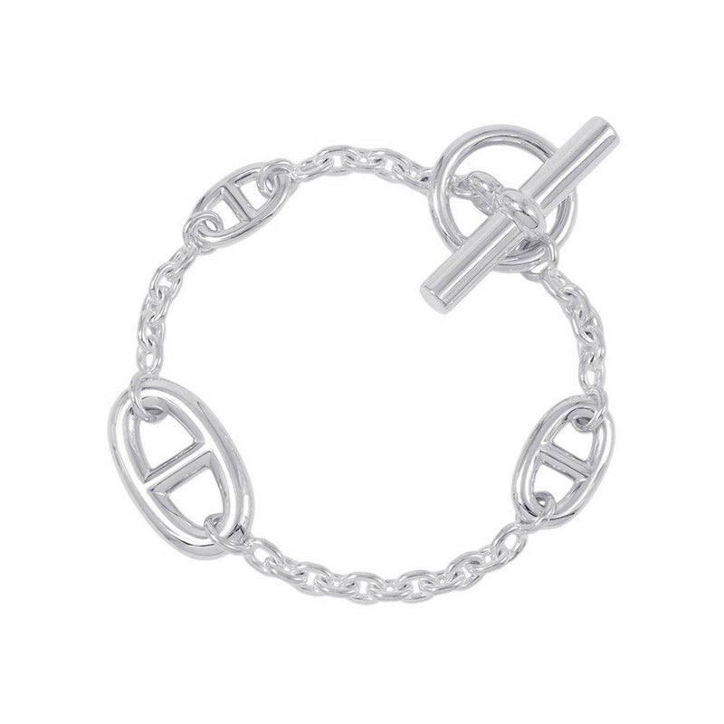 エルメス ブレスレット シェーヌダンクル ファランドール SV925シルバー サイズST HERMES ジュエリー