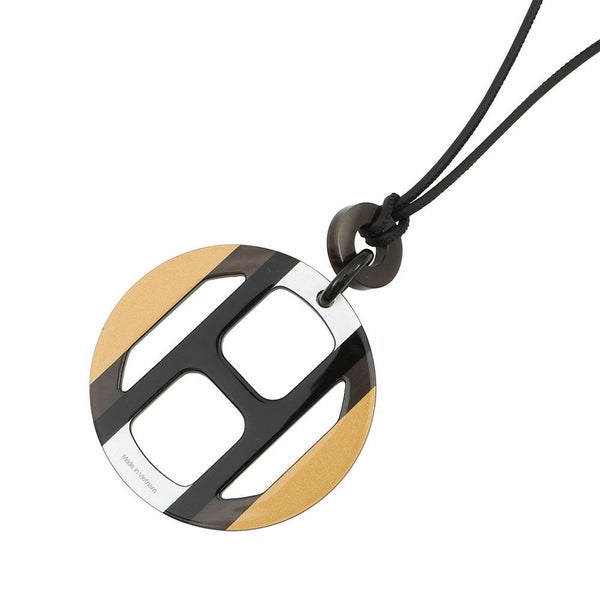 エルメス ネックレス Hエキップ Equipe バッファローホーン イリュージョン ドゥ ニュイ HERMES アクセサリー