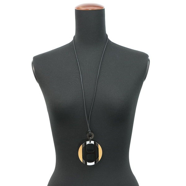 エルメス ネックレス Hエキップ Equipe バッファローホーン イリュージョン ドゥ ニュイ HERMES アクセサリー