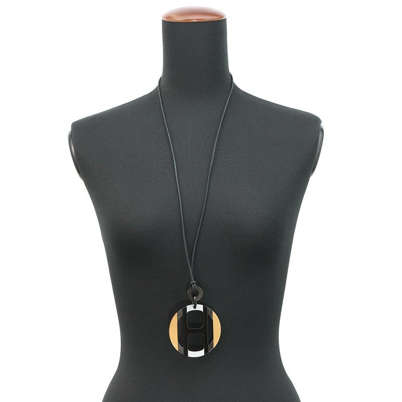 エルメス ネックレス Hエキップ Equipe バッファローホーン イリュージョン ドゥ ニュイ HERMES アクセサリー