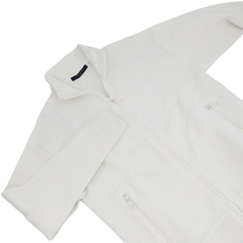 ルイヴィトン ジャケット LVSE モノグラム フリーストラックスーツ メンズズサイズXS 1AATUL LOUIS VUITTON 白