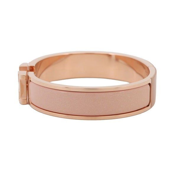 エルメス ブレスレット クリックH クリッククラックPM グリッター ローズ・カッサータ HERMES アクセサリー