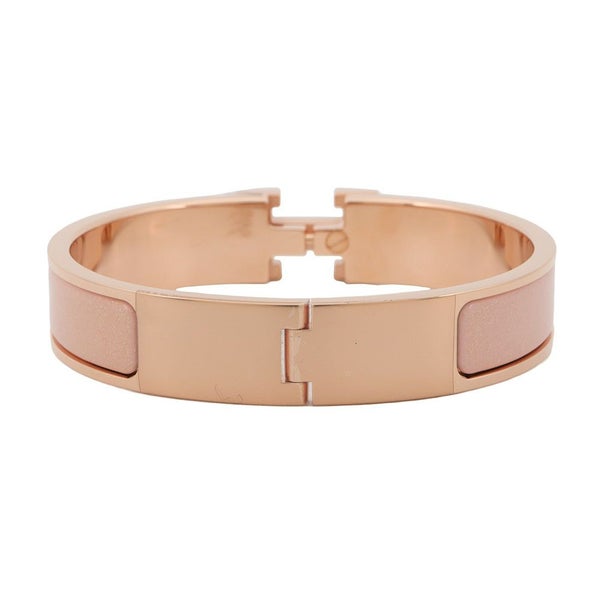 エルメス ブレスレット クリックH クリッククラックPM グリッター ローズ・カッサータ HERMES アクセサリー