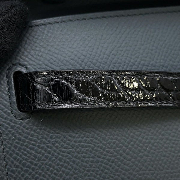 エルメス ケリーウォレット ロング トゥーゴー タッチ グリミスティ/ブラック/シルバー金具 エプソン/アリゲーター W刻印