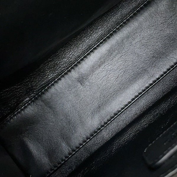 ロエベ ハンドバッグ アマソナ23 レオパード柄 ハラコ レザー 352.99.H71 LOEWE 2way 黒