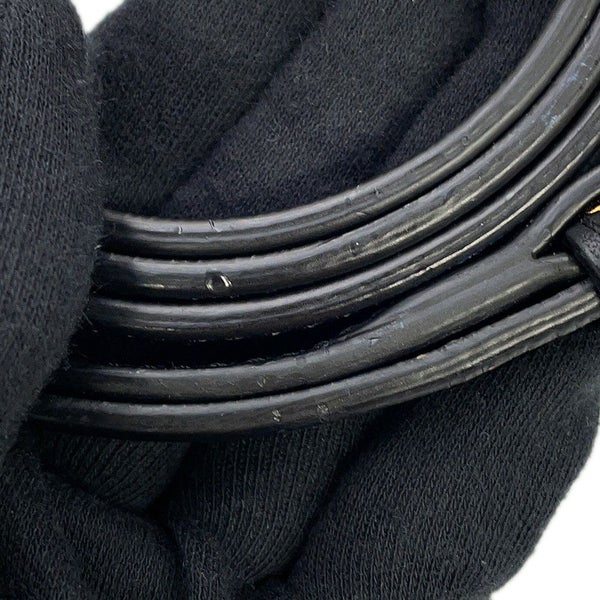 ロエベ ハンドバッグ アマソナ23 レオパード柄 ハラコ レザー 352.99.H71 LOEWE 2way 黒